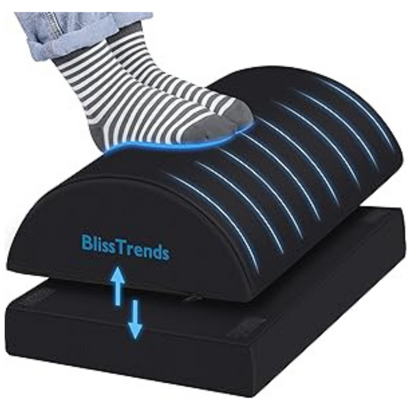 BlissTrends Under Desk Foot Rest W/ 2 Adjustable Heights
