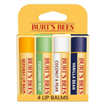 4-Pack Burt's Bees 100% Natural Moisturizing Lip Balm