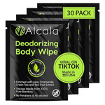 30-Pack Alcala Individual Deodorizing Shower Wipes