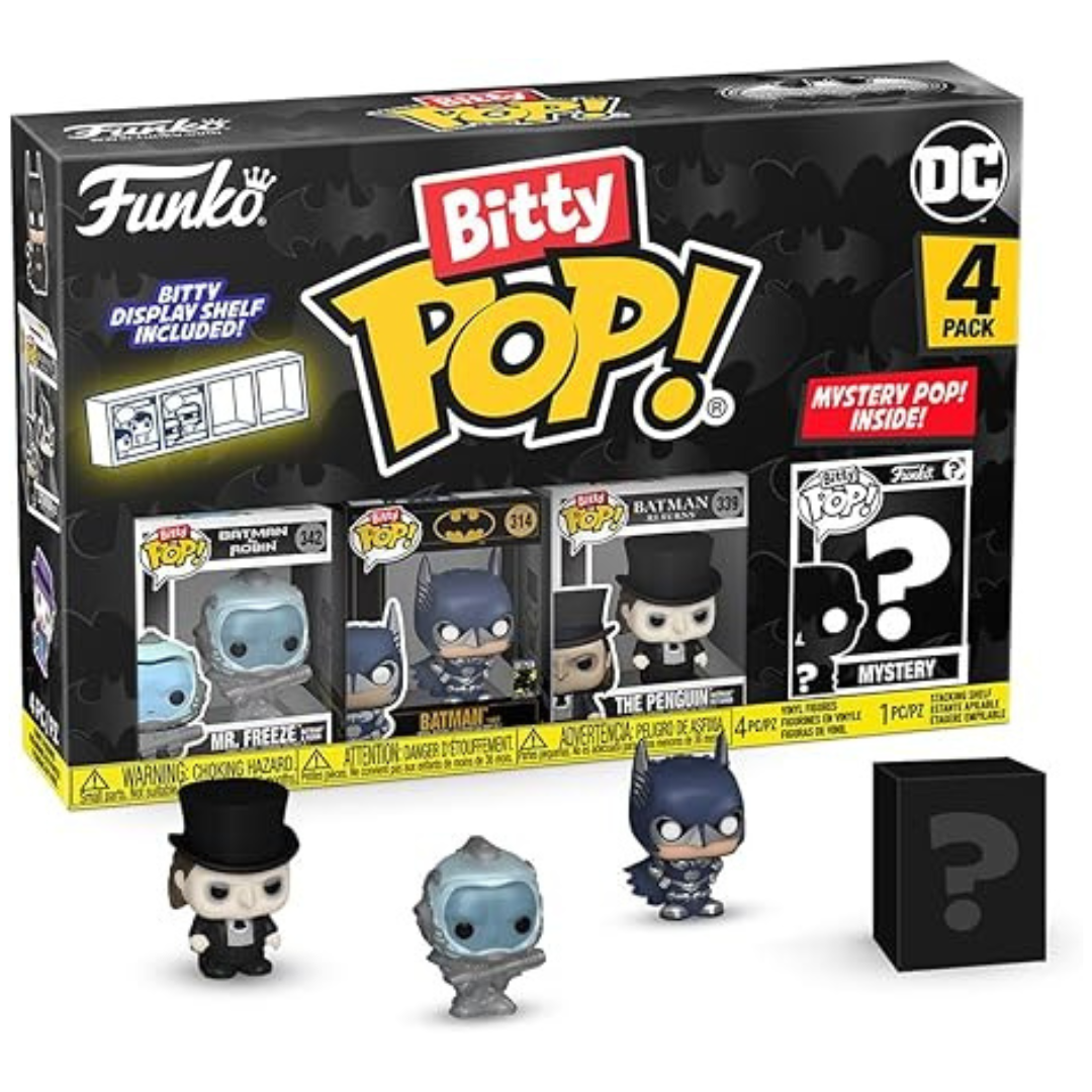 4-Pack Funko Bitty POP! Batman 85th Freeze Surprise Mystery Mini Figure
