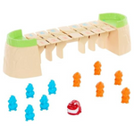 Mattel Games Greedy Gator 2-Player Kids Game With Rolling Alligator