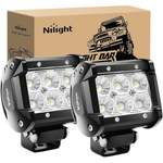 2-Piece Nilight 1260-Lumen Flood LED Off Road Lights
