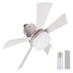 FanLito Small Attic Light Socket Fan With Remote