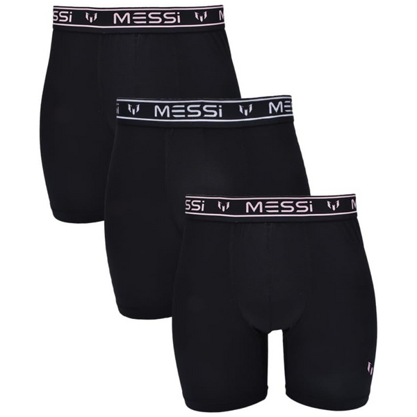 3-Pack Messi Men's Standard Stretch Boxer Briefs