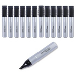12-Pack Amazon Basics Large Chisel Tip Permanent Markers
