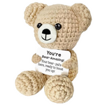 Handcrafted Emotional Support Crochet Bear Toy