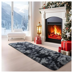 2' x 6' Tie-Dyed Soft Fluffy Machine Washable Runner Rug