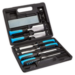 8-Piece Amazon Basics Wood Carving Chisel Set W/ Honing Guide, Sharpening Stone & Case
