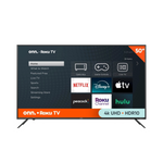 50" onn. 4K Ultra HDR Smart LED Roku TV