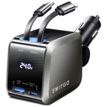 4-in-1 Retractable 72W USB C Car Charger
