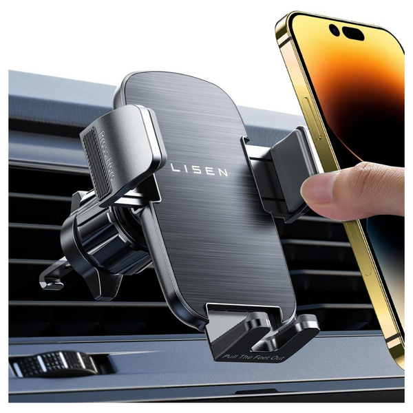 Lisen Universal Car Vent Phone Holder Mount (Black)