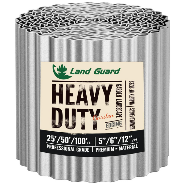 Land Guard 6" x 50-Ft Heavy Duty Corrugated Garden Edging Border