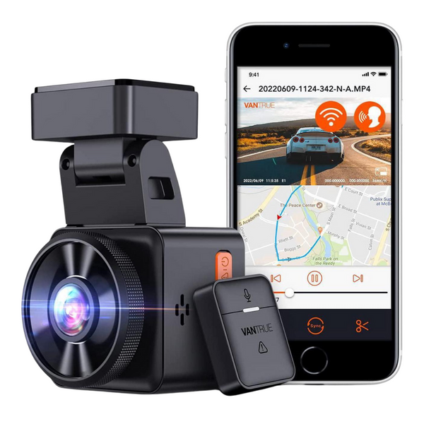 Vantrue E1-G WiFi Mini Dash Cam With Voice Control & GPS