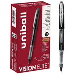 12-Count Uniball Vision Elite Rollerball Pens