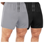 2-Pack Men's Quick Dry Gym Shorts With Zipper Pockets (Various Colors)