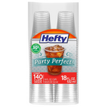 140-Count 18oz Hefty Party Perfect Clear Plastic Cups