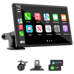 Portable 7" HD Touchscreen Wireless Carplay Car Stereo