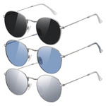 3-Pack Trendy Polarized Round Sunglasses