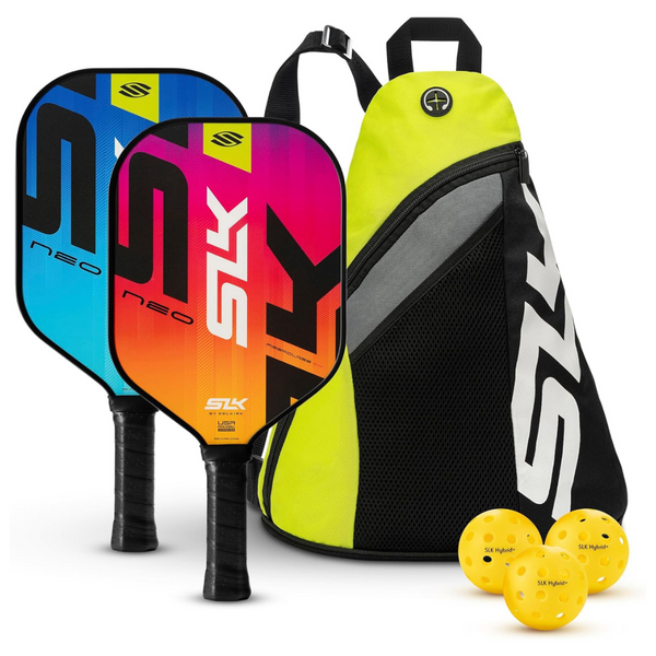 Fiberglass Pickleball Paddle Set W/ 2 Paddles, 3 Balls & Bag