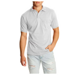 2-Pack Hanes Men's Short-Sleeve Jersey Pocket Polo Shirt