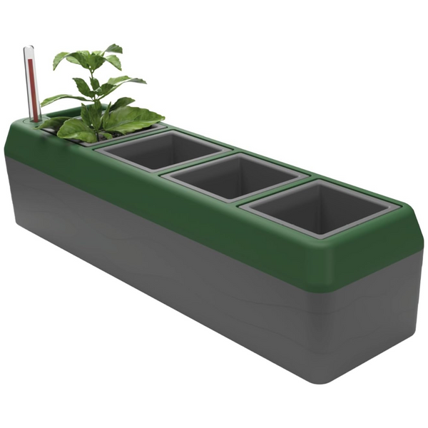 Bio Green Provence Self Watering 4-Herb Window Boxes Planters