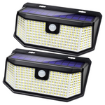 2-Pack Aootek 182 LEDs 2500LM Outdoor Solar Motion Sensor Lights