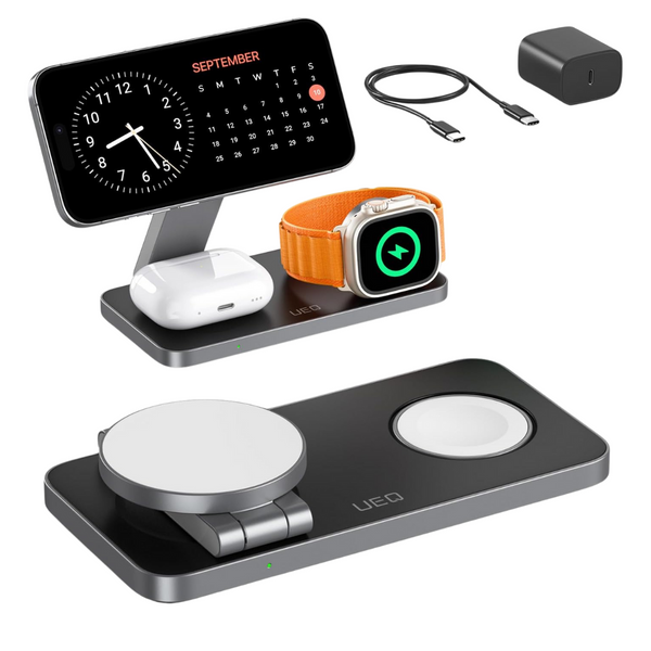 UEQ Foldable 3-in-1 Wireless Charging Station