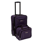 2-Piece Rockland 14" & 19" Softside Upright Luggage Set