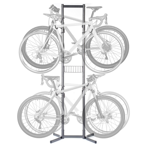 Delta Cycle Tool-Free Adjustable Bike Floor Stand With Basket