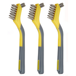 3-Pack Amazon Basics Soft Grip Stainless Steel Mini Brushes