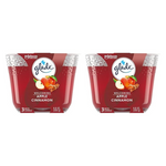 2-Pack 6.8-Oz SC Johnson Glade 3-Wick Apple Cinnamon Scented Candle