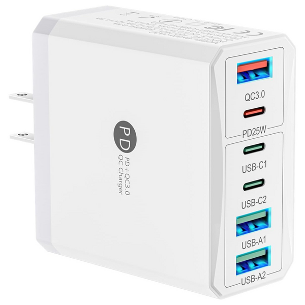 100W 6-Port Type C Fast Charging Block