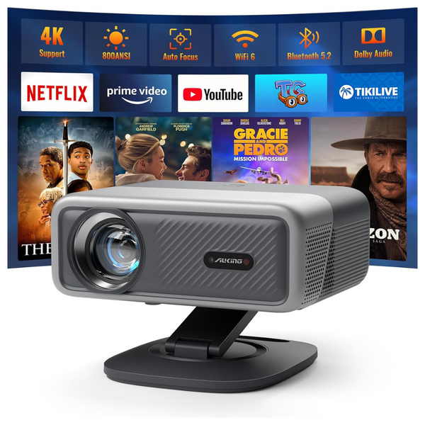 AuKing Smart Projector With Wifi And Bluetooth