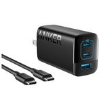 Anker 67W 3-Port USB-C Charger Adapter With 5ft USB-C Cable