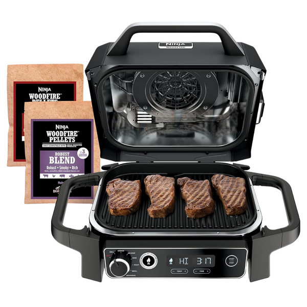 Ninja OG701 7-in-1 Master Woodfire Outdoor Grill, Smoker & Air Fryer