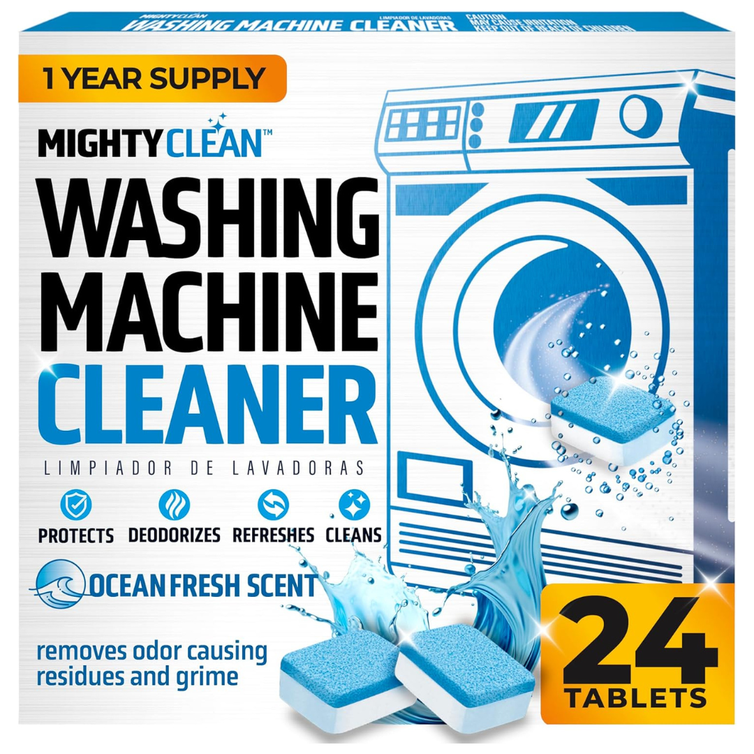 24-Pack Mighty Clean Septic Safe Washing Machine Cleaning Tablets