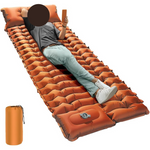 Ogery 4" Extra-Thick Camping Sleeping Pad with Pillow