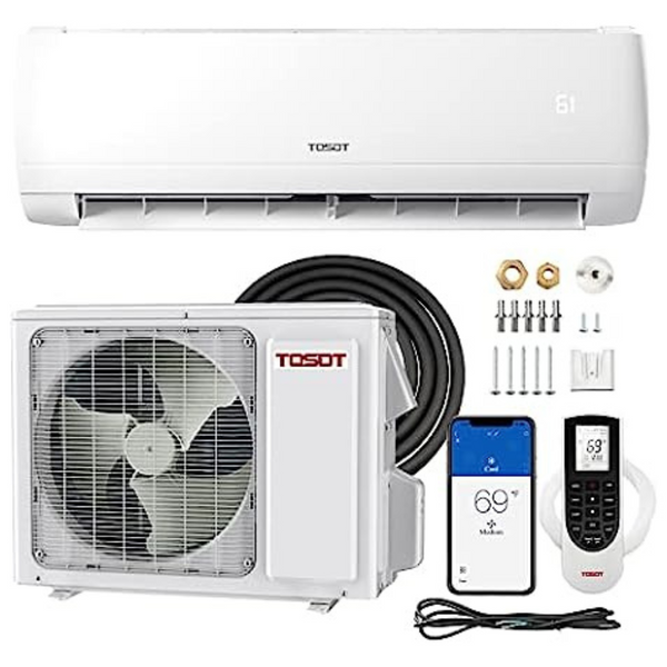 Tosot 9000 BTU Wifi Ductless Mini-Split Air Conditioner