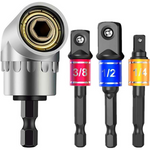 3-Piece Impact Grade Power Hand Tools Driver Sockets Adapter Extension Set