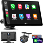Wireless 9" CarPlay & Auto with 4K Dash Cam