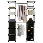 Mainstays 2-Tower 9-Shelves Non-Woven Closet Organizer