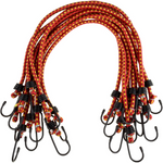 10-Pack 24" Stalwart Bungee Cords w/ Vinyl-Coated Hooks