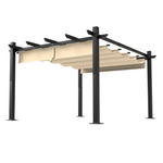Aoxun 10x12-Foot Retractable Pergola With Sun-Proof Canopy