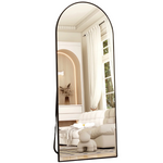 64" x 21" BeautyPeak Arched Full Length Mirror With Stand (2 Colors)