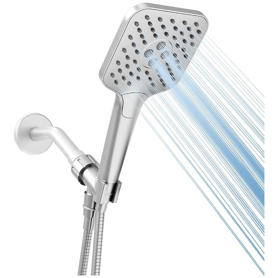 Gabrylly High Pressure 3-Setting Handheld Shower Head