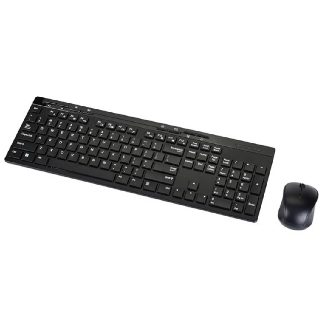 Amazon Basics 2.4 GHz QWERTY Layout Wireless Keyboard & Mouse