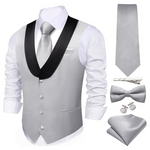Men's White Formal Suit Vest
