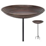Good Directions Bronze Finish Bird Bath On Garden Pole (18")