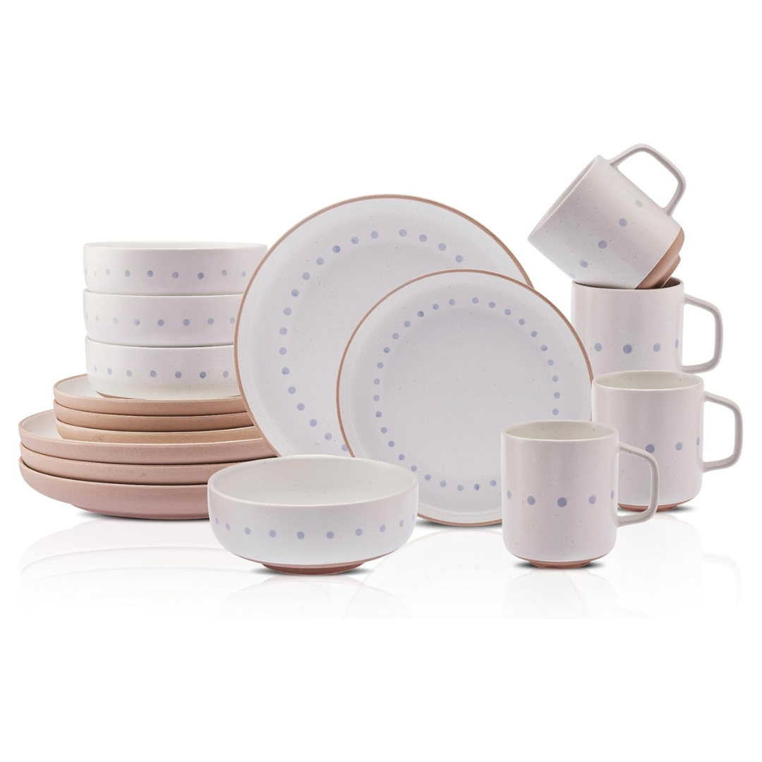 16-Piece Karaca Haag Glaze Stoneware Dinnerware Set
