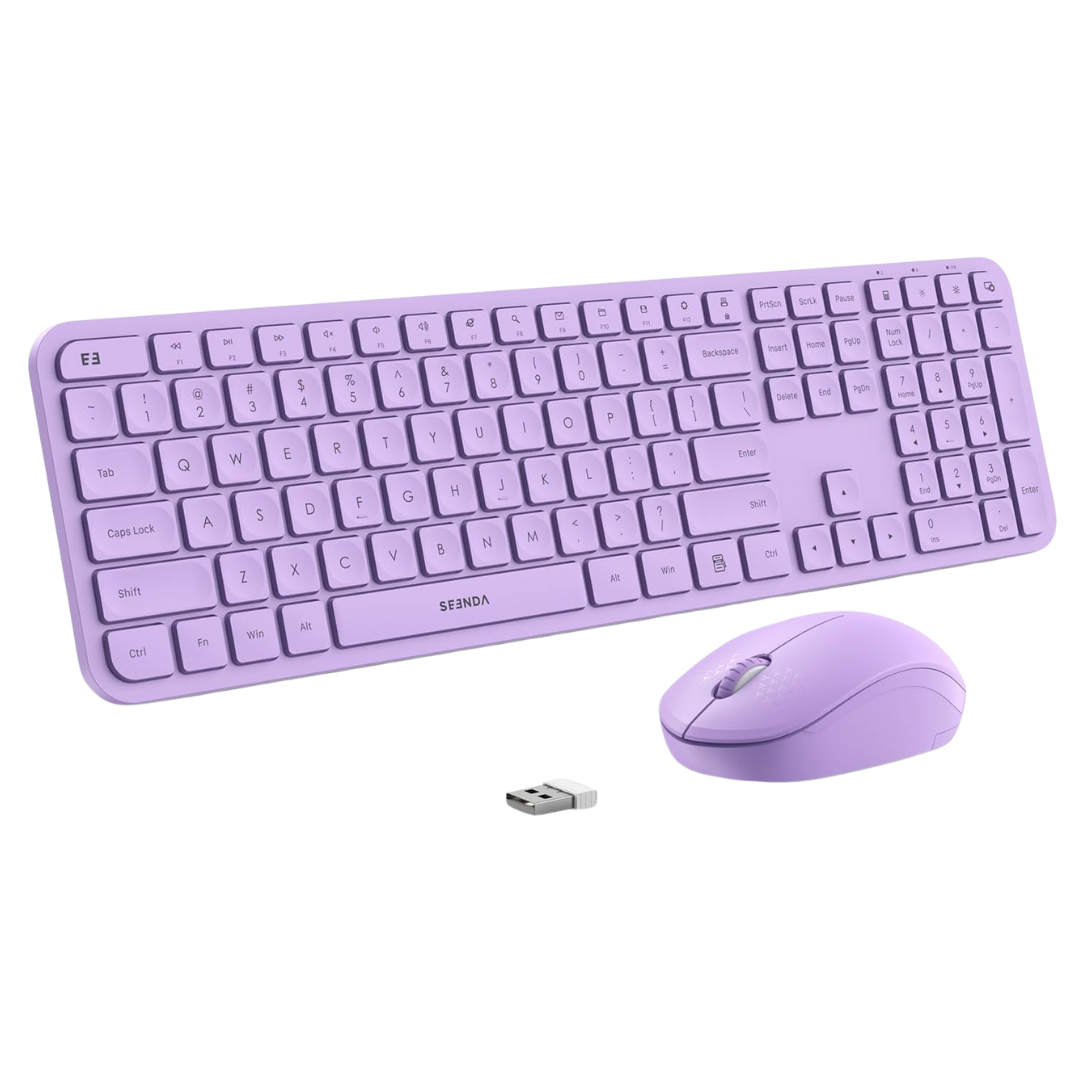 Seenda Quiet Cordless 2.4G Wireless Keyboard & Mouse Combo